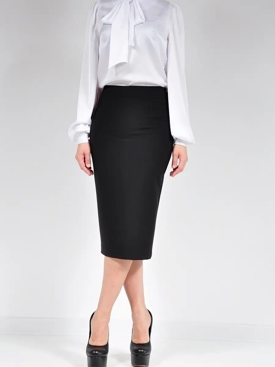 Юбка классическая прямая карандаш офис — изображение 4