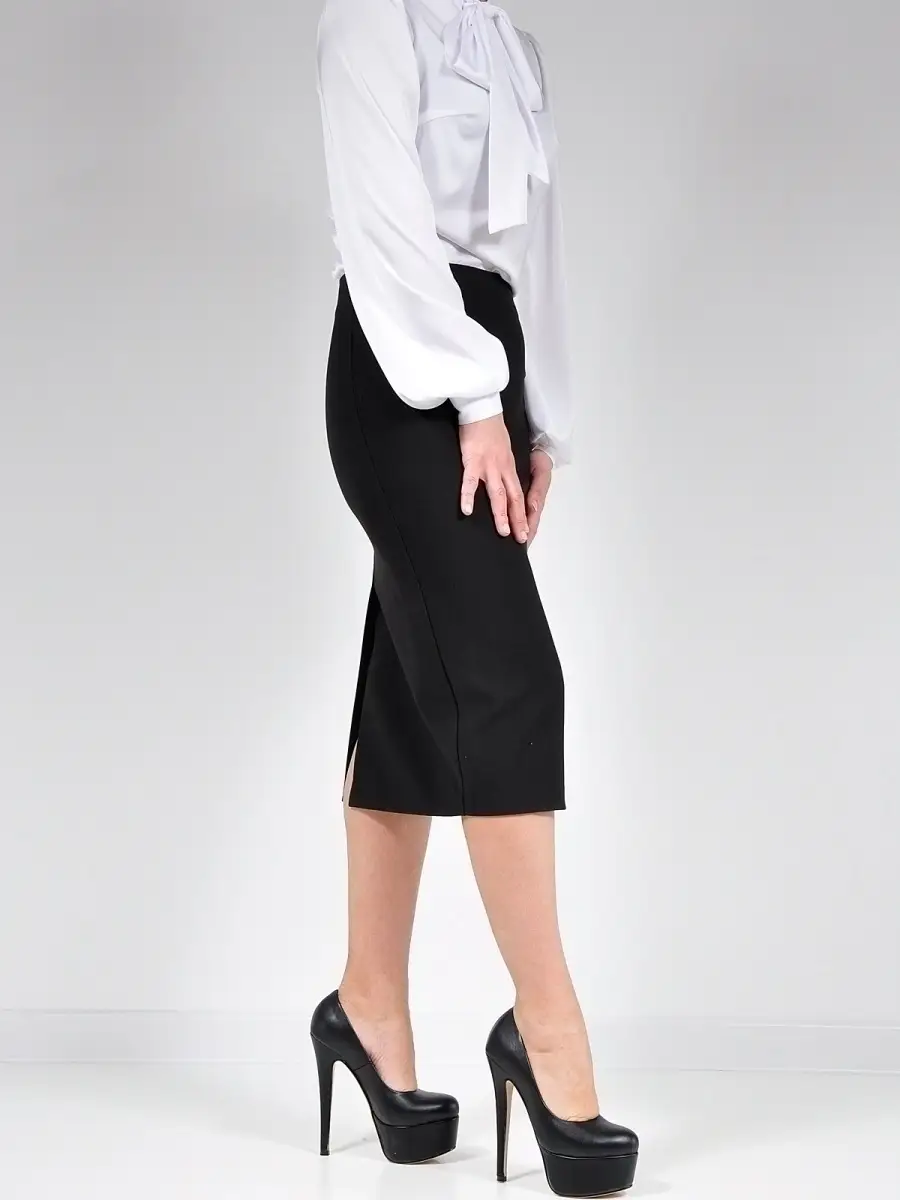Юбка классическая прямая карандаш офис — изображение 5