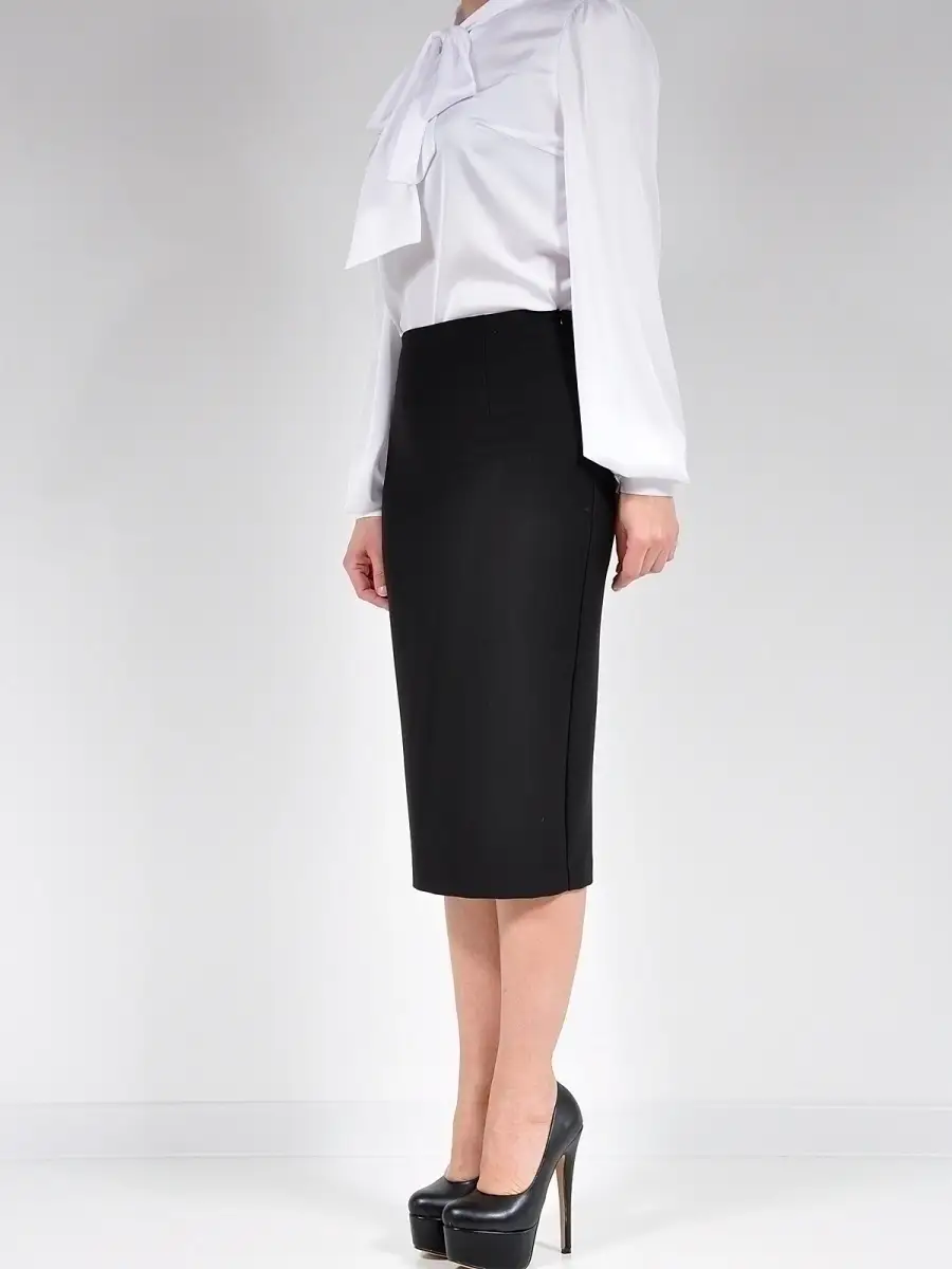 Юбка классическая прямая карандаш офис — изображение 6