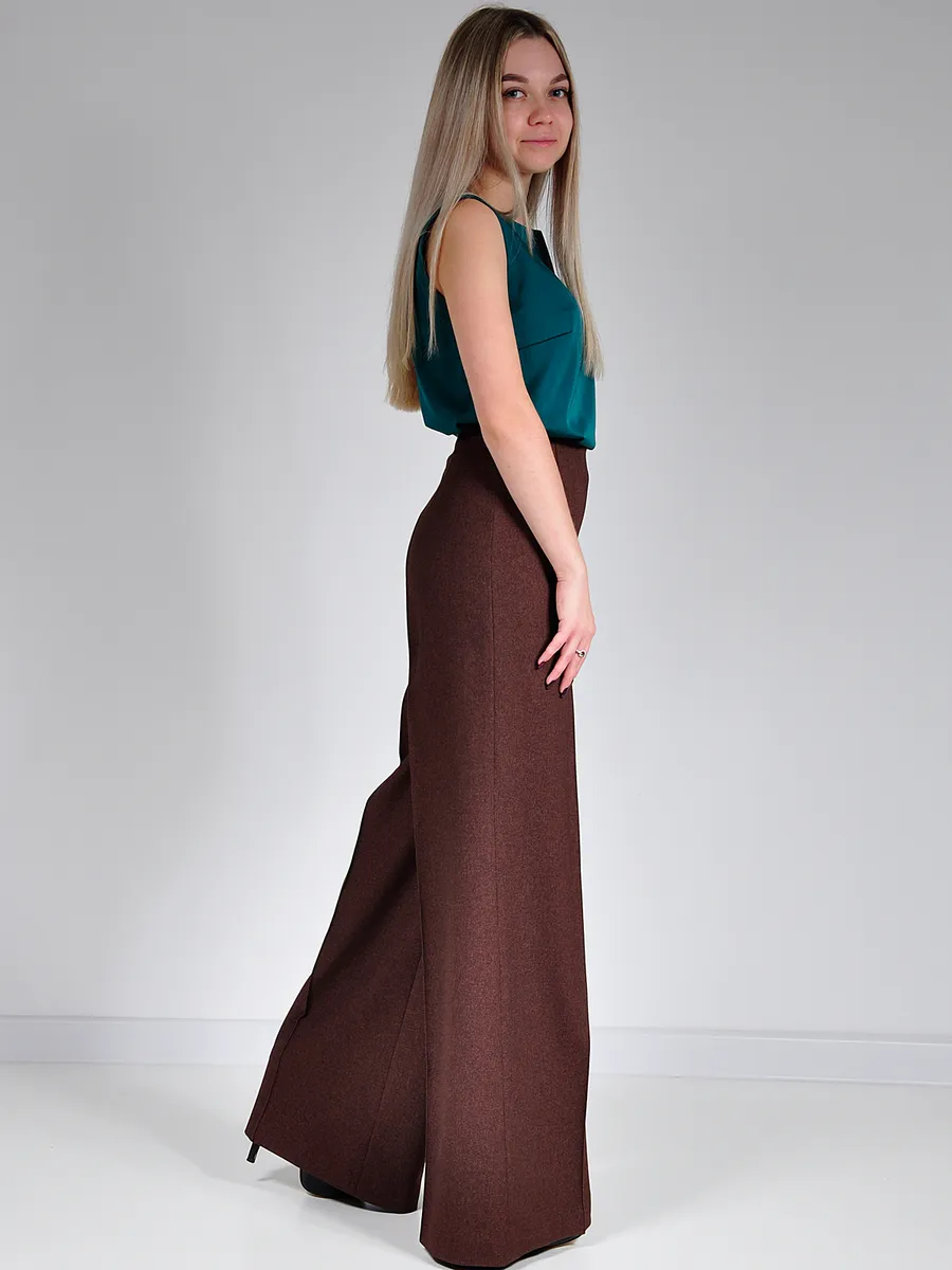 Брюки палаццо широкие большие размеры — изображение 4