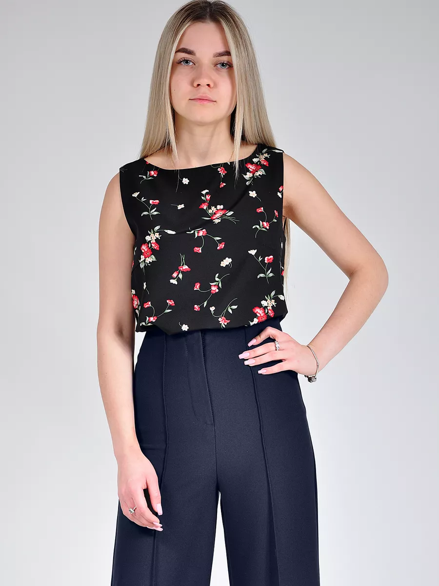 Брюки палаццо широкие большие размеры — изображение 5