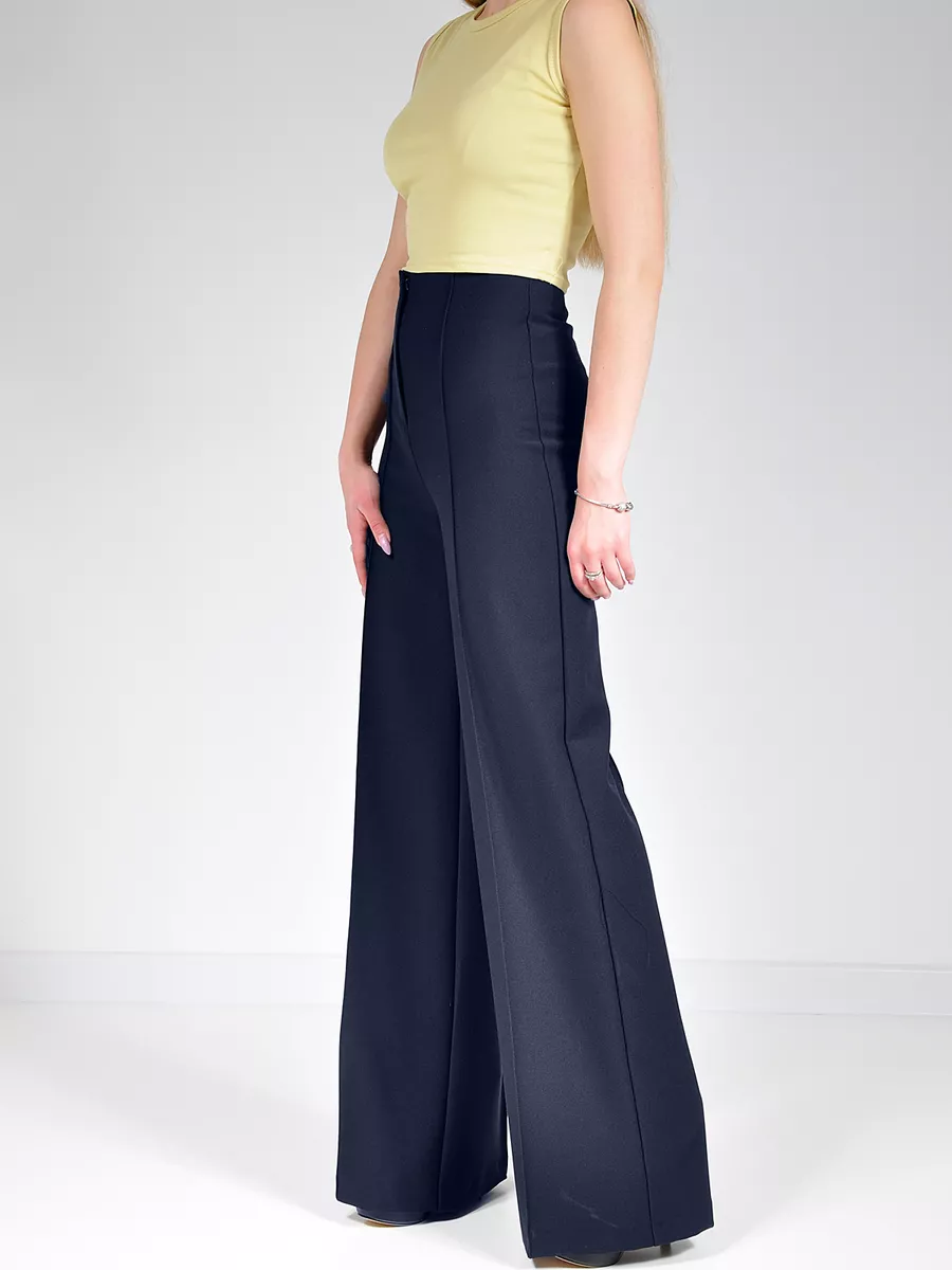 Брюки палаццо широкие большие размеры — изображение 6