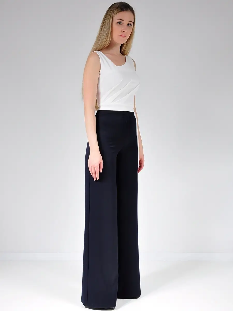 Брюки палаццо широкие большие размеры — изображение 5