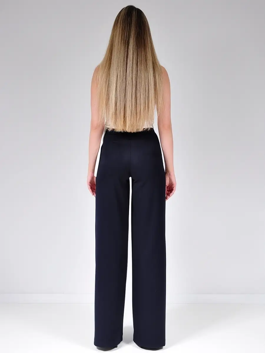 Брюки палаццо широкие большие размеры — изображение 8