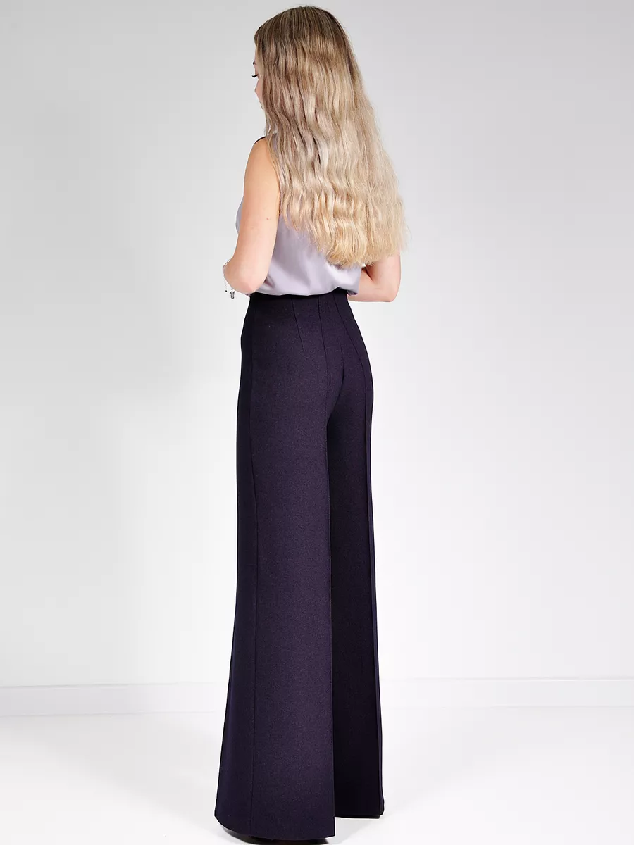 Брюки палаццо широкие большие размеры — изображение 12
