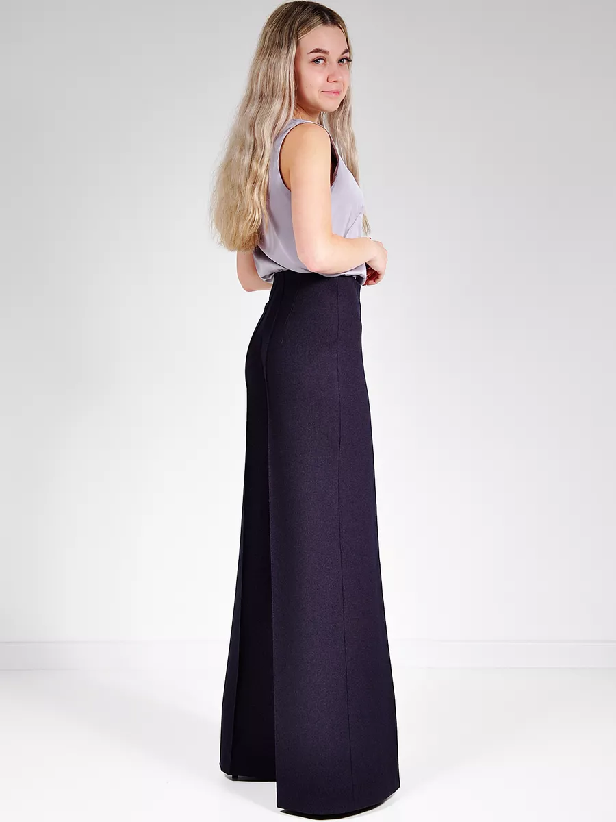 Брюки палаццо широкие большие размеры — изображение 16