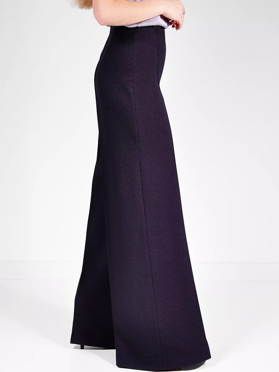 Брюки палаццо широкие большие размеры — изображение 8