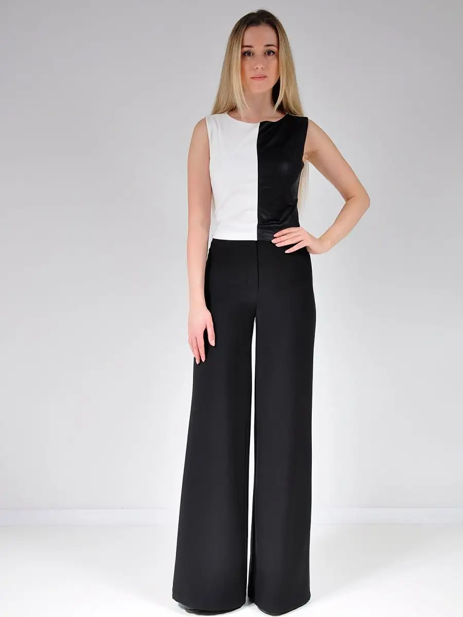 Брюки палаццо широкие большие размеры — изображение 6