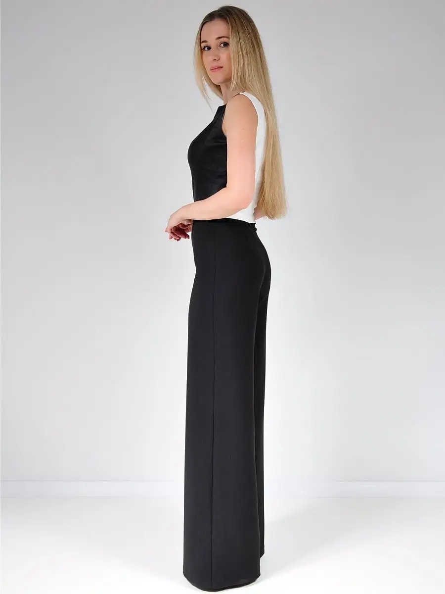 Брюки палаццо широкие большие размеры — изображение 9