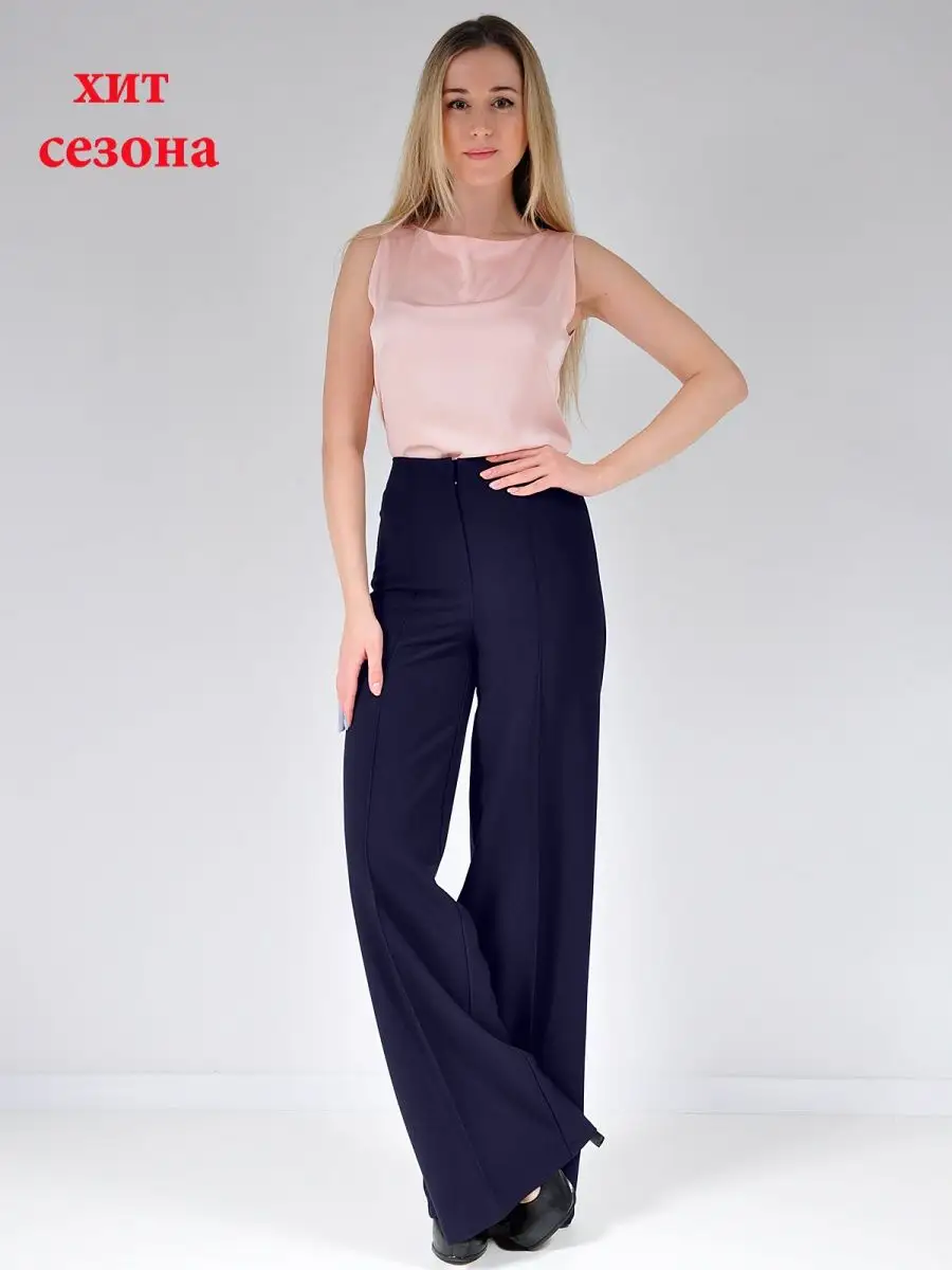 Брюки широкие палаццо клеш — изображение 7