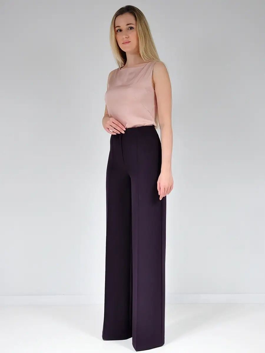 Брюки широкие палаццо клеш — изображение 8