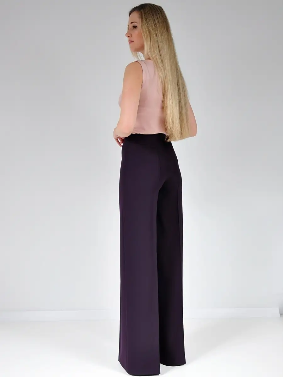 Брюки широкие палаццо клеш — изображение 9