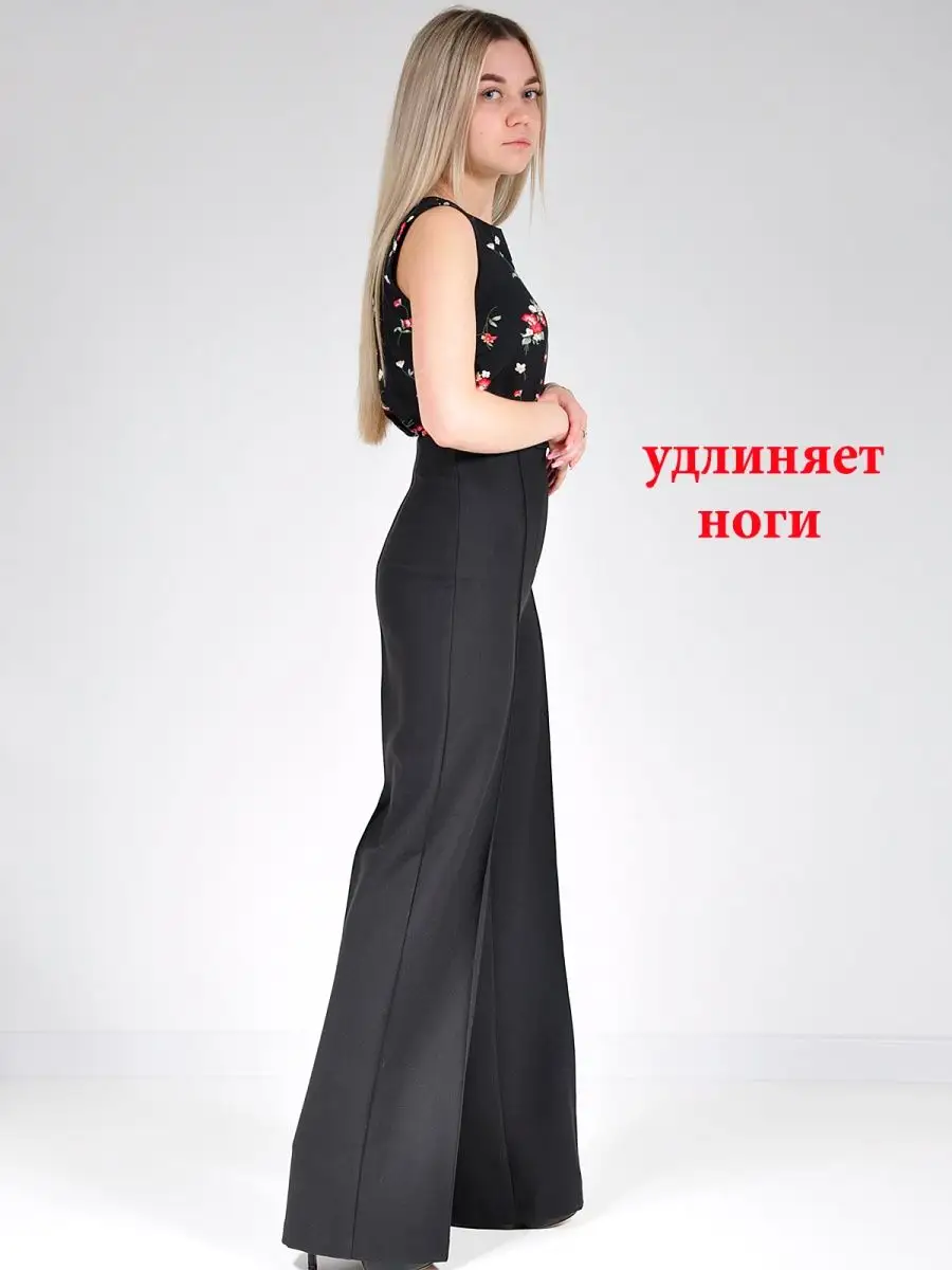 Брюки широкие палаццо клеш — изображение 15