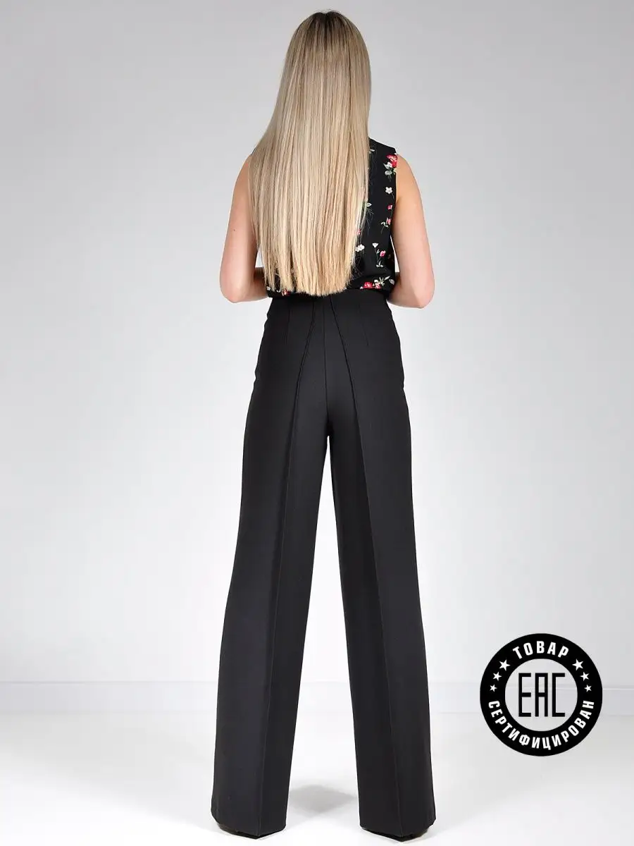 Брюки широкие палаццо клеш — изображение 23