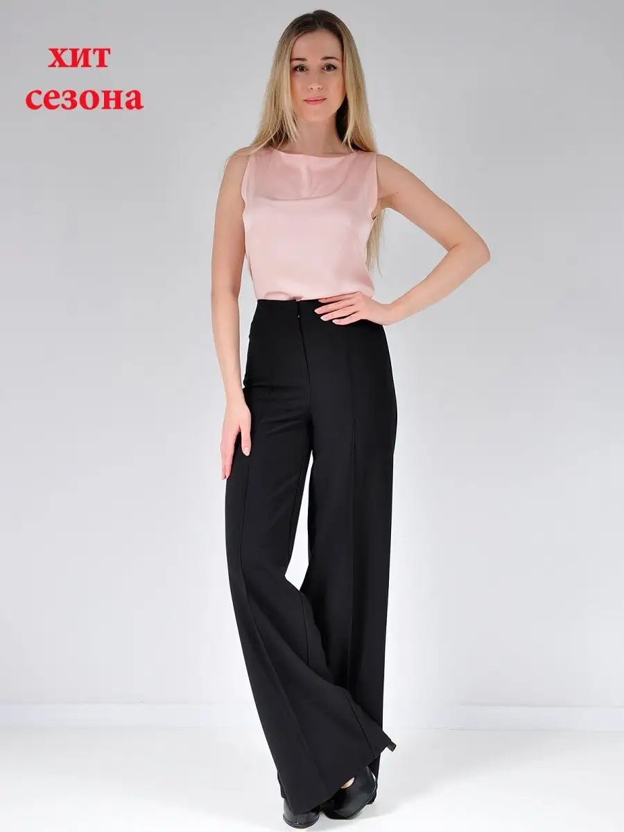 Брюки широкие палаццо клеш — изображение 8