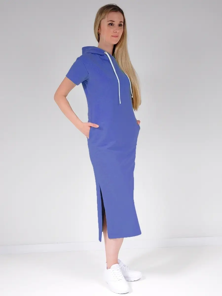 Платье худи модное большие размеры — изображение 2