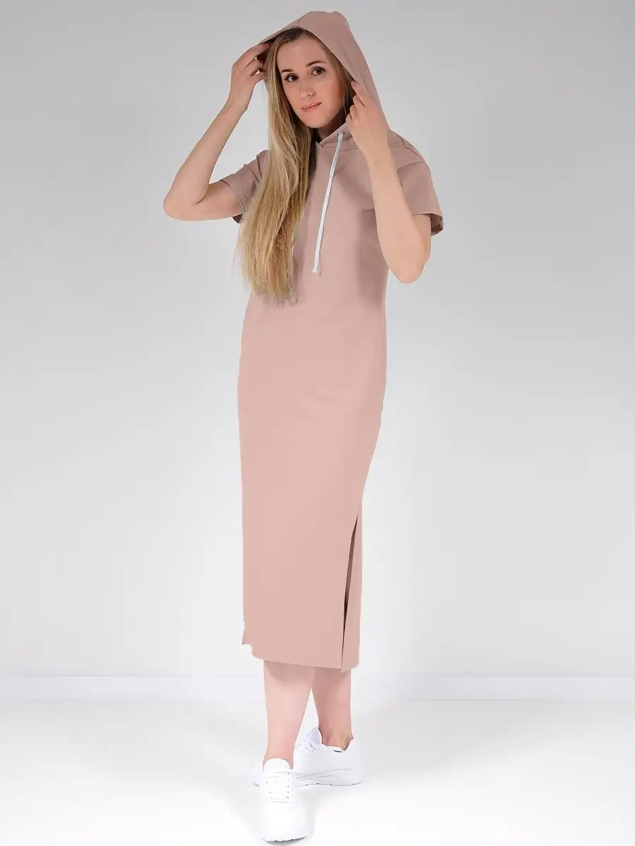 Платье худи модное большие размеры — изображение 2