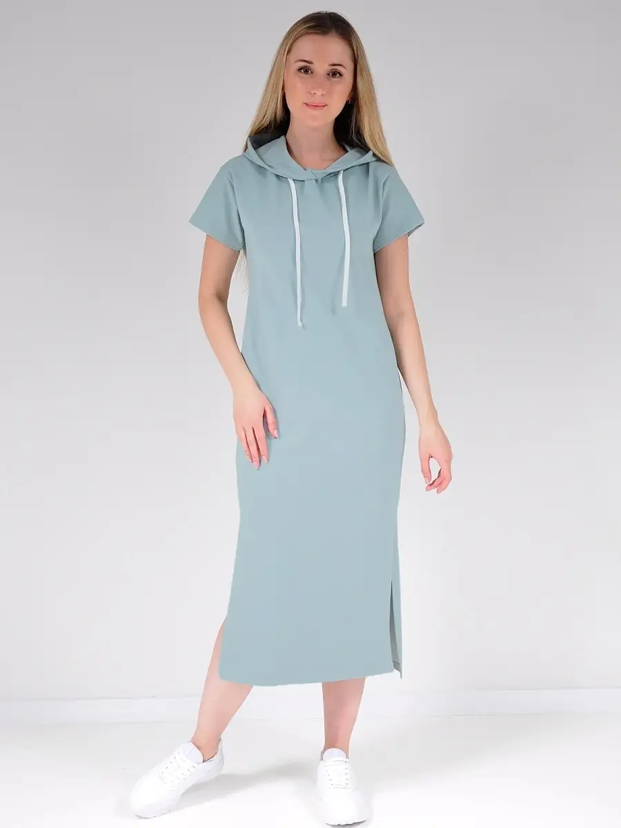 Платье худи модное большие размеры — изображение 4