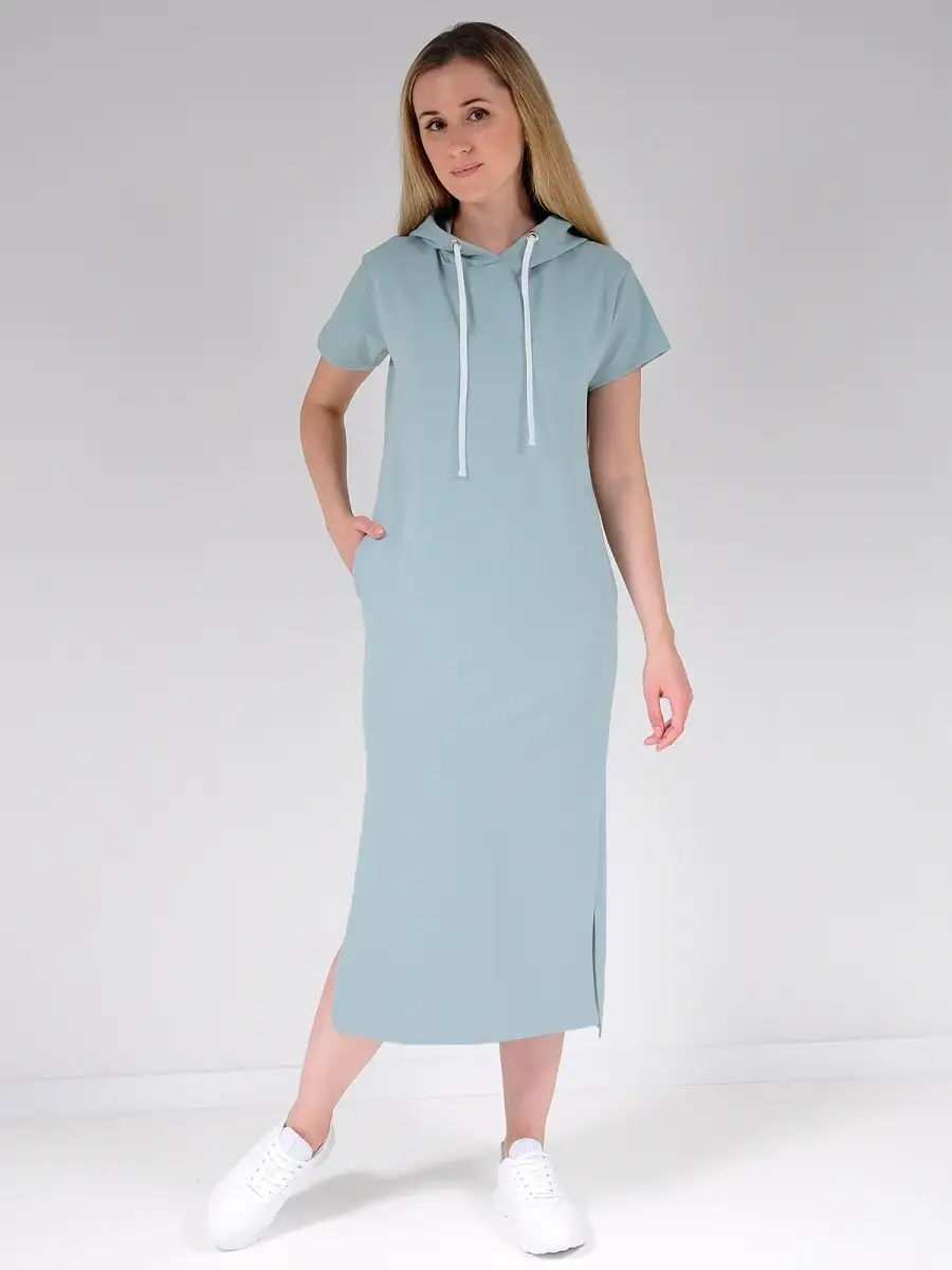 Платье худи модное большие размеры — изображение 5