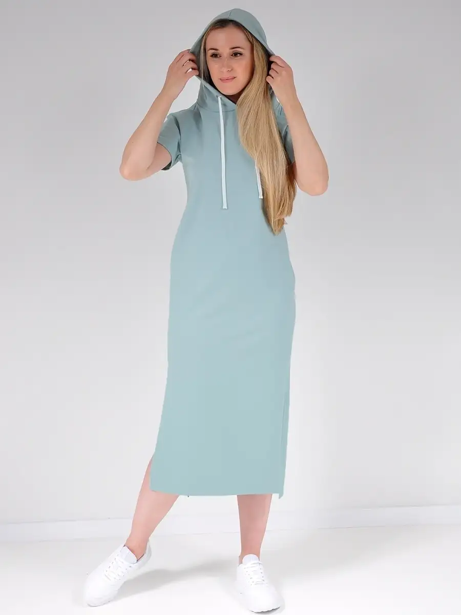 Платье худи модное большие размеры — изображение 6