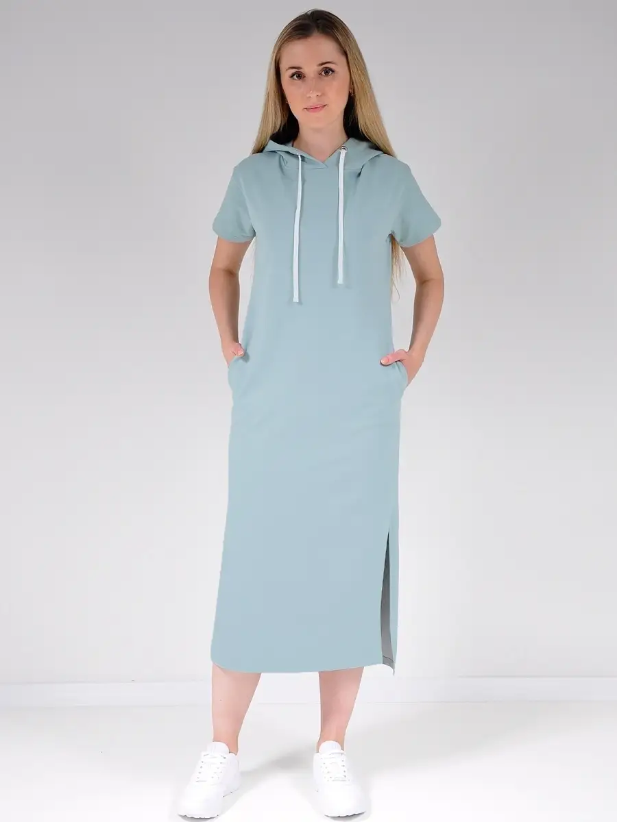 Платье худи модное большие размеры — изображение 7