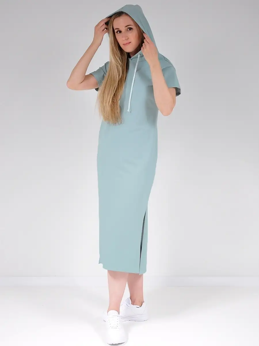 Платье худи модное большие размеры — изображение 8