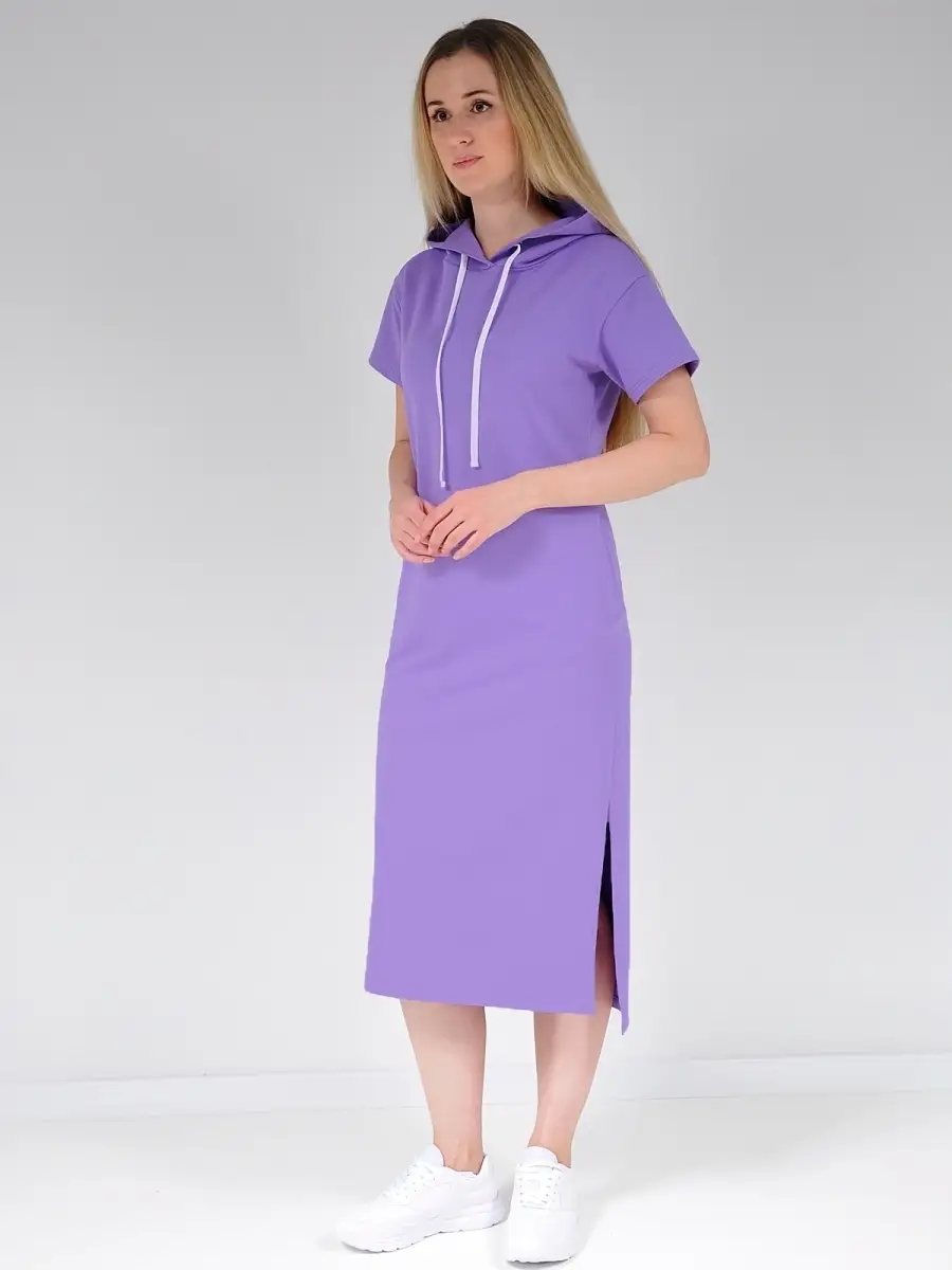 Платье худи модное большие размеры — изображение 4