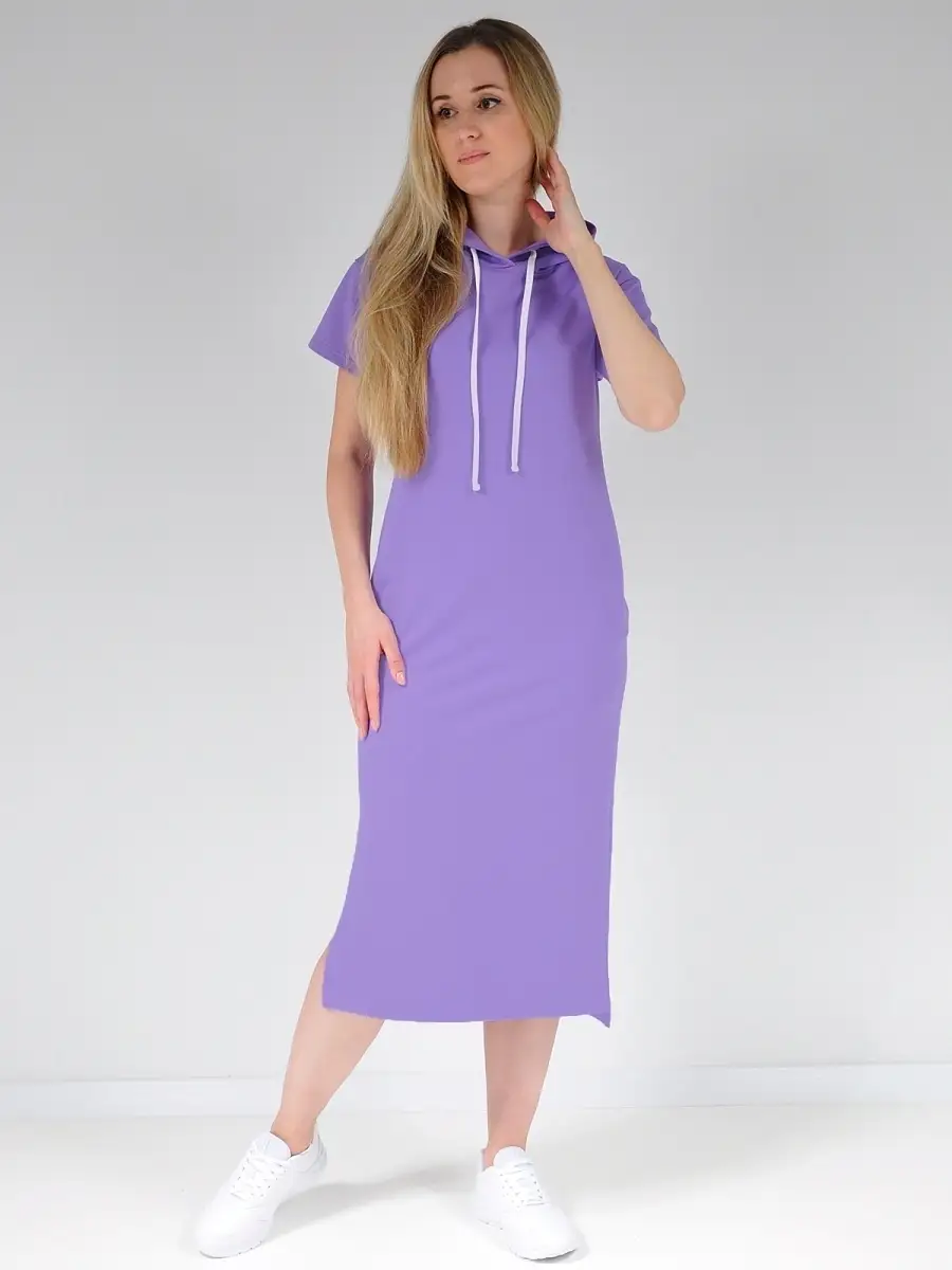 Платье худи модное большие размеры — изображение 6
