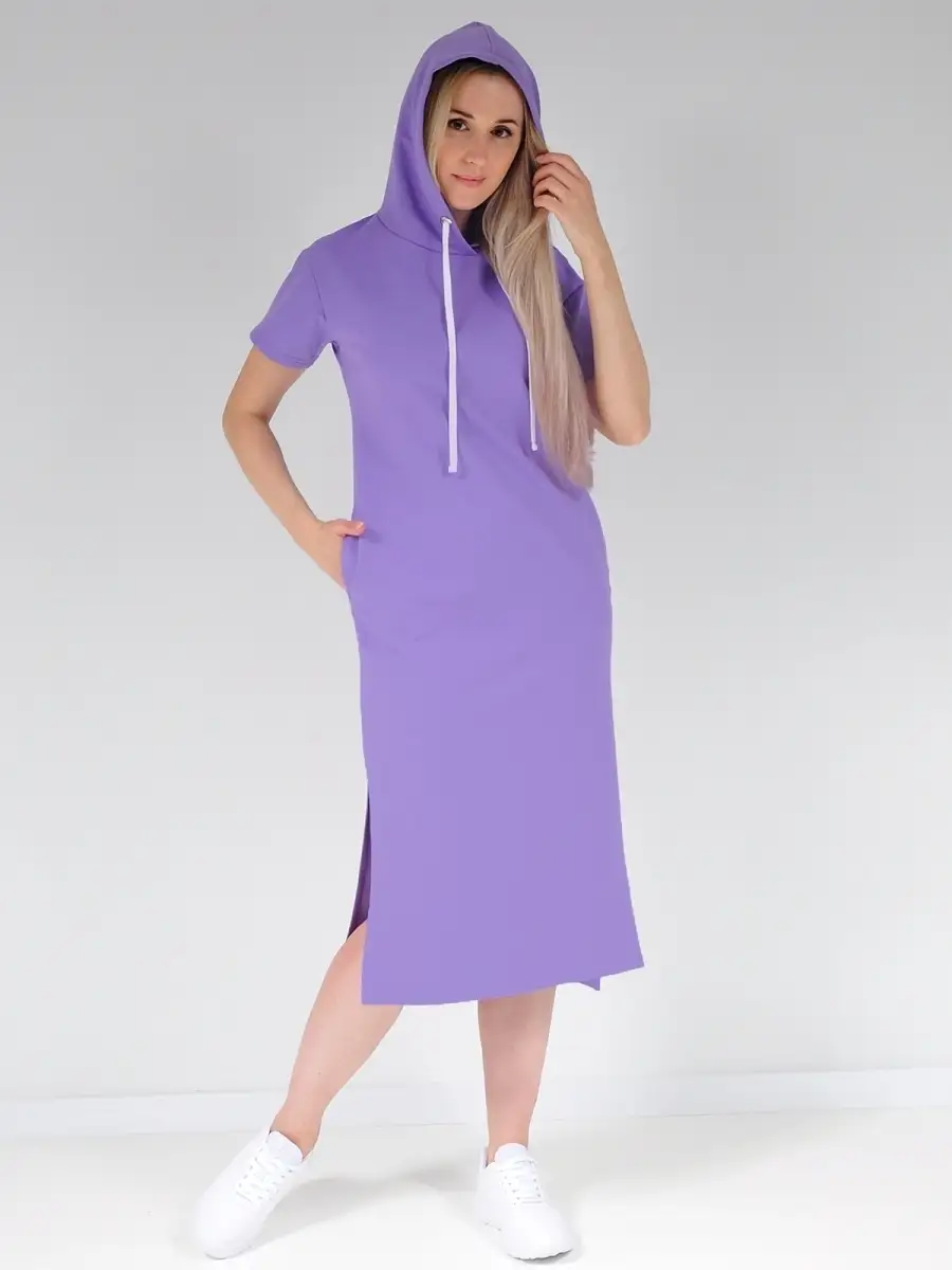 Платье худи модное большие размеры — изображение 7