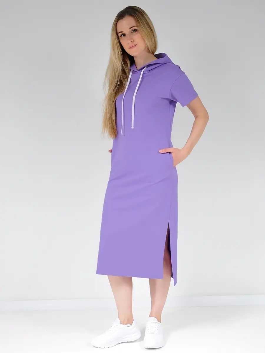 Платье худи модное большие размеры — изображение 8