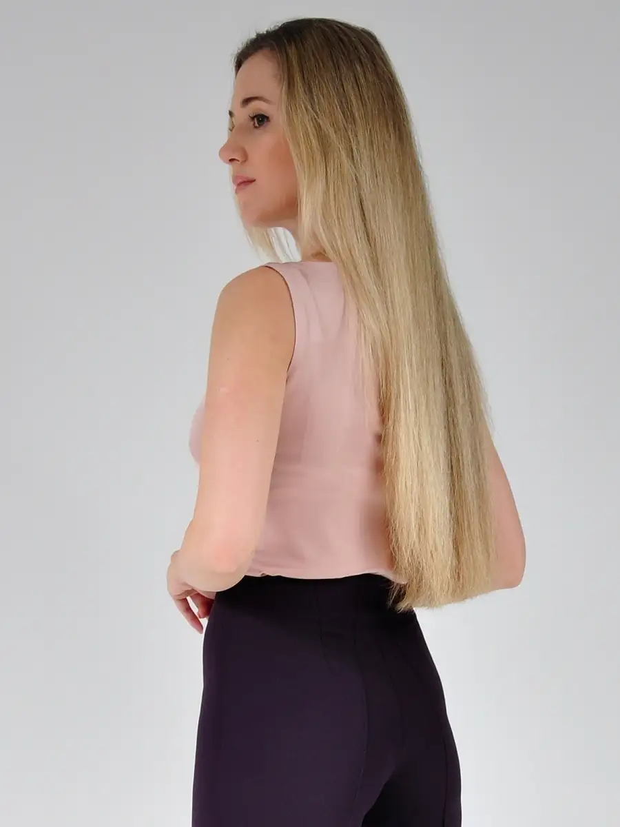 Блузка шелковая атласная модная офисная нарядная — изображение 3