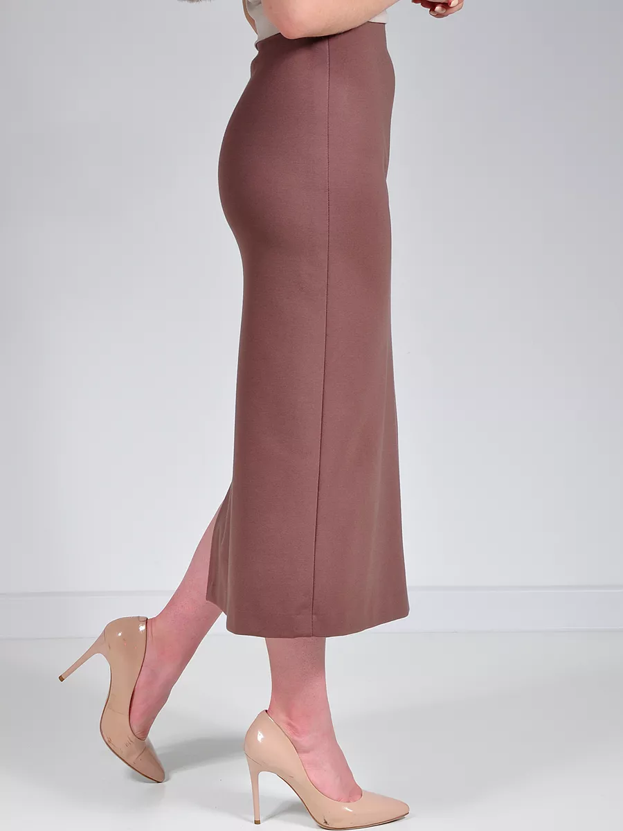 Юбка миди карандаш с разрезом офис — изображение 10