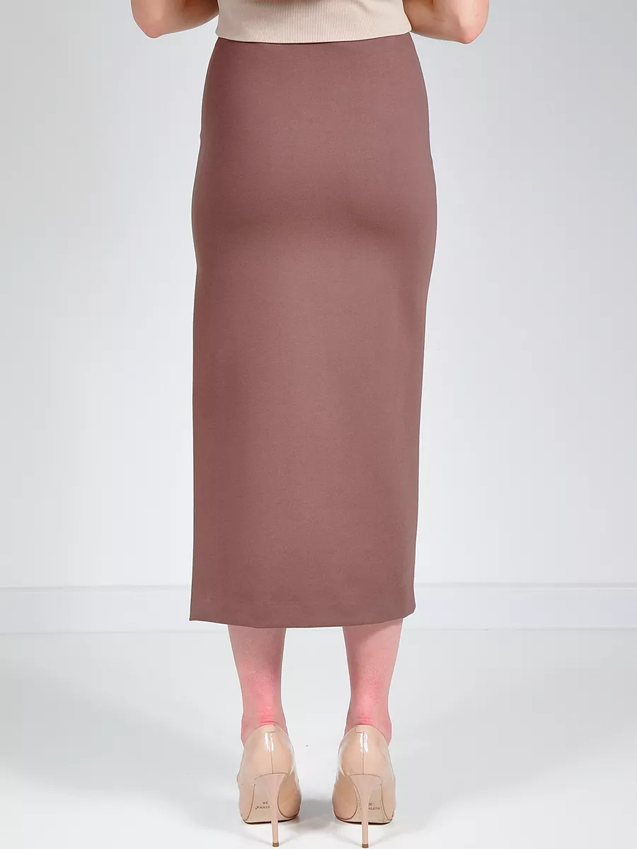Юбка миди карандаш с разрезом офис — изображение 13