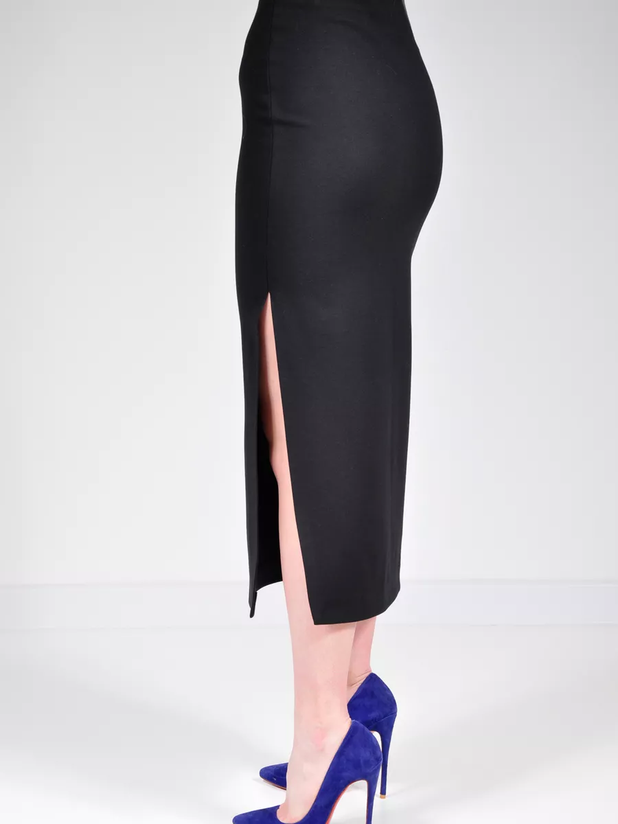 Юбка миди карандаш с разрезом офис — изображение 7