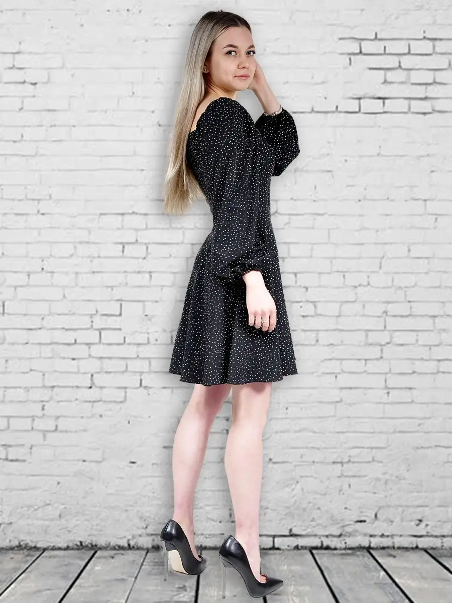 Платье праздничное вечернее с длинным рукавом — изображение 10