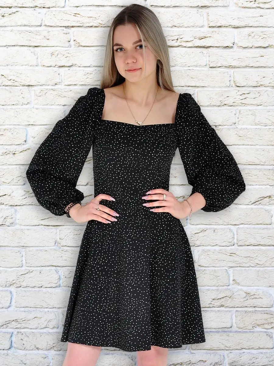 Платье праздничное вечернее с длинным рукавом — изображение 6