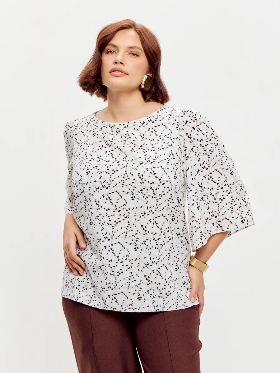 Блузка вечерняя офис большие размеры — изображение 2