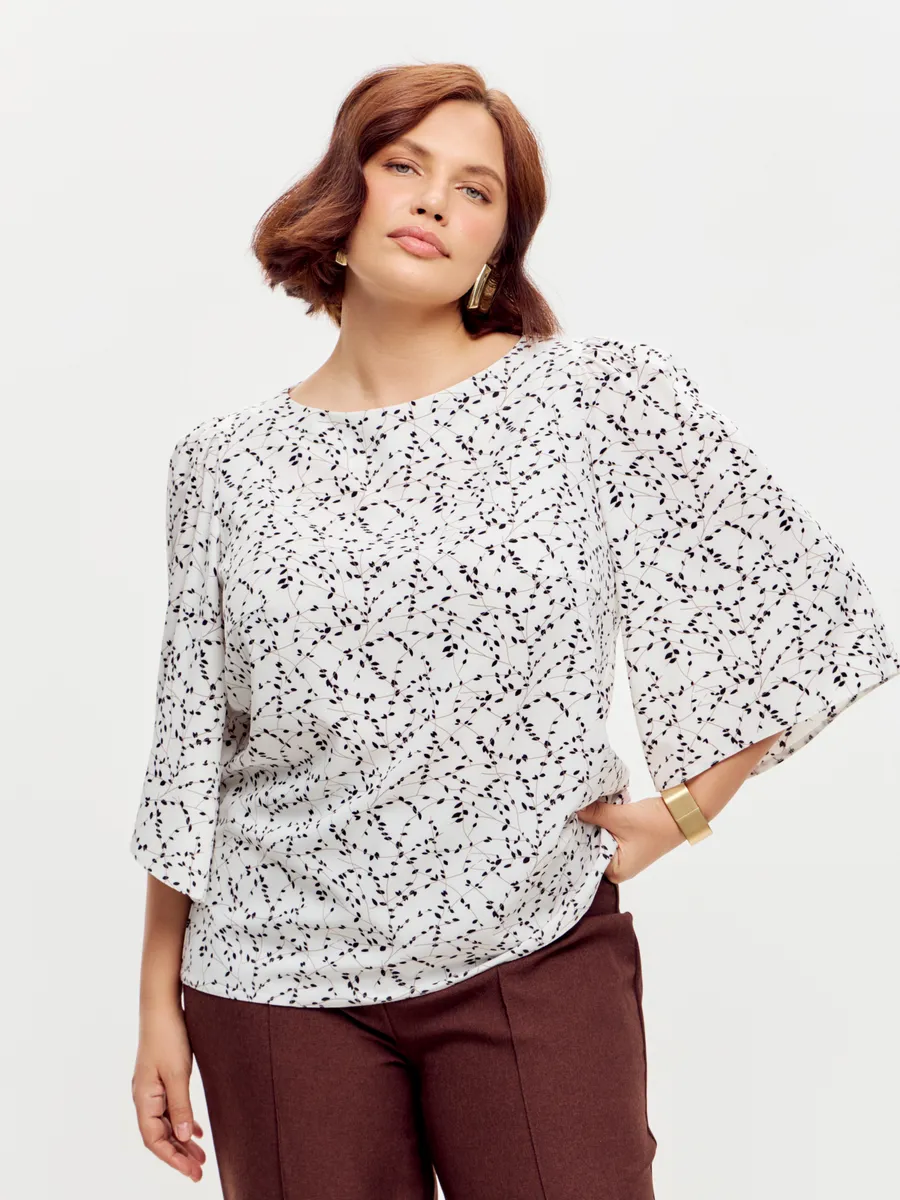 Блузка вечерняя офис большие размеры — изображение 3