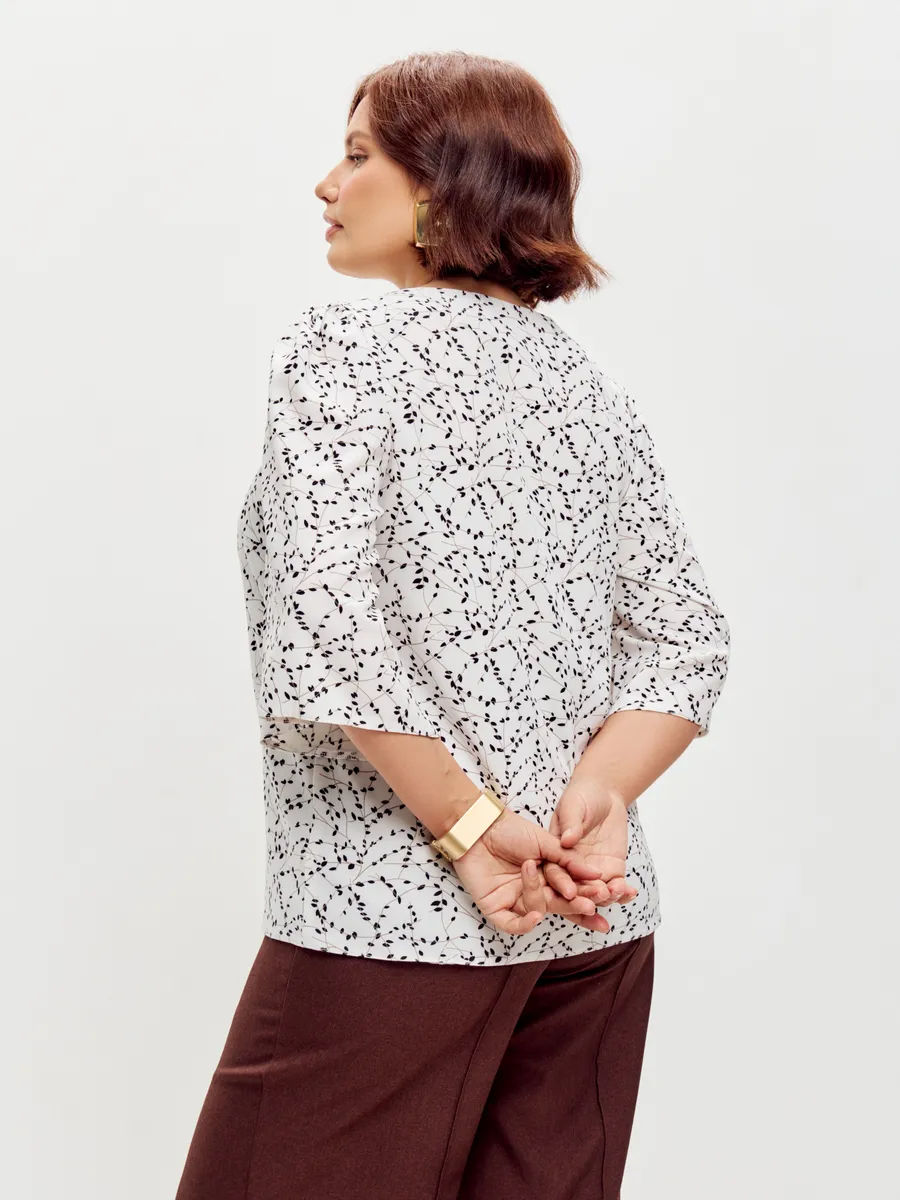 Блузка вечерняя офис большие размеры — изображение 5