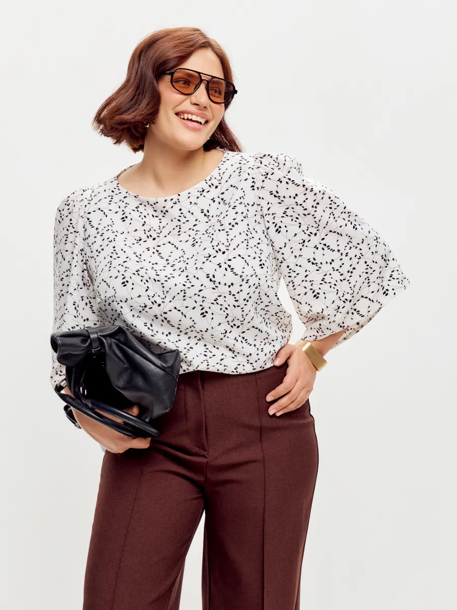 Блузка вечерняя офис большие размеры — изображение 9