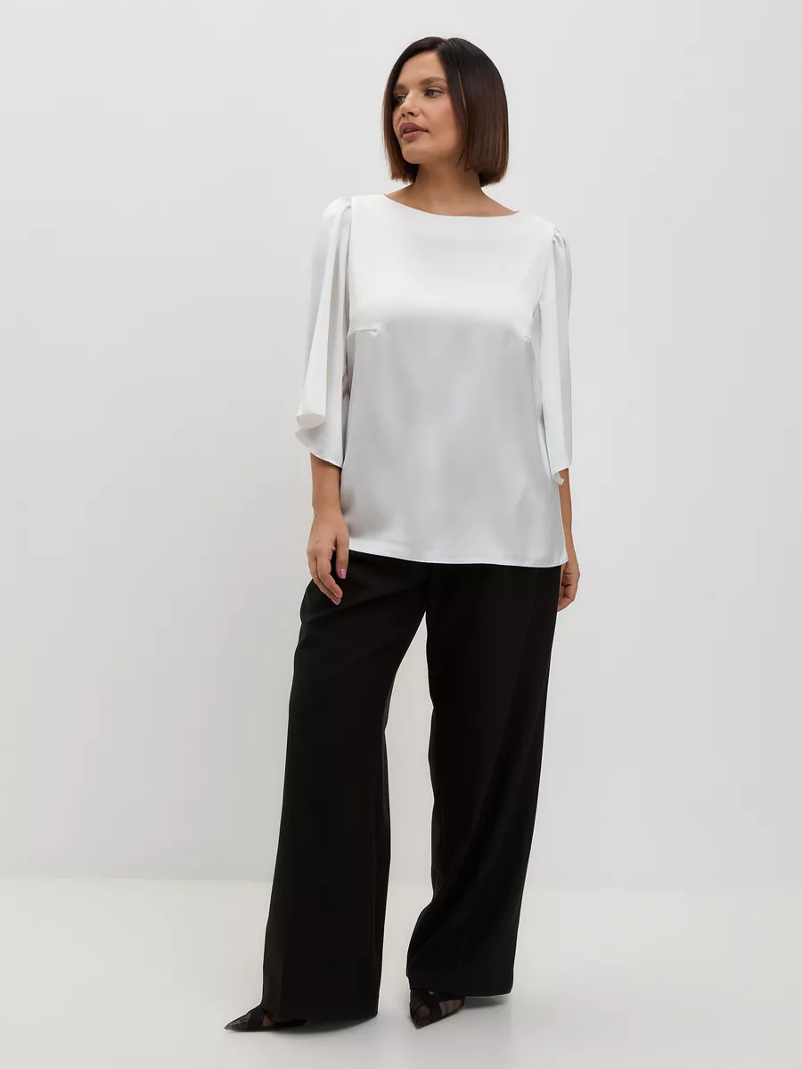 Блузка шелковая женская большие размеры — изображение 3