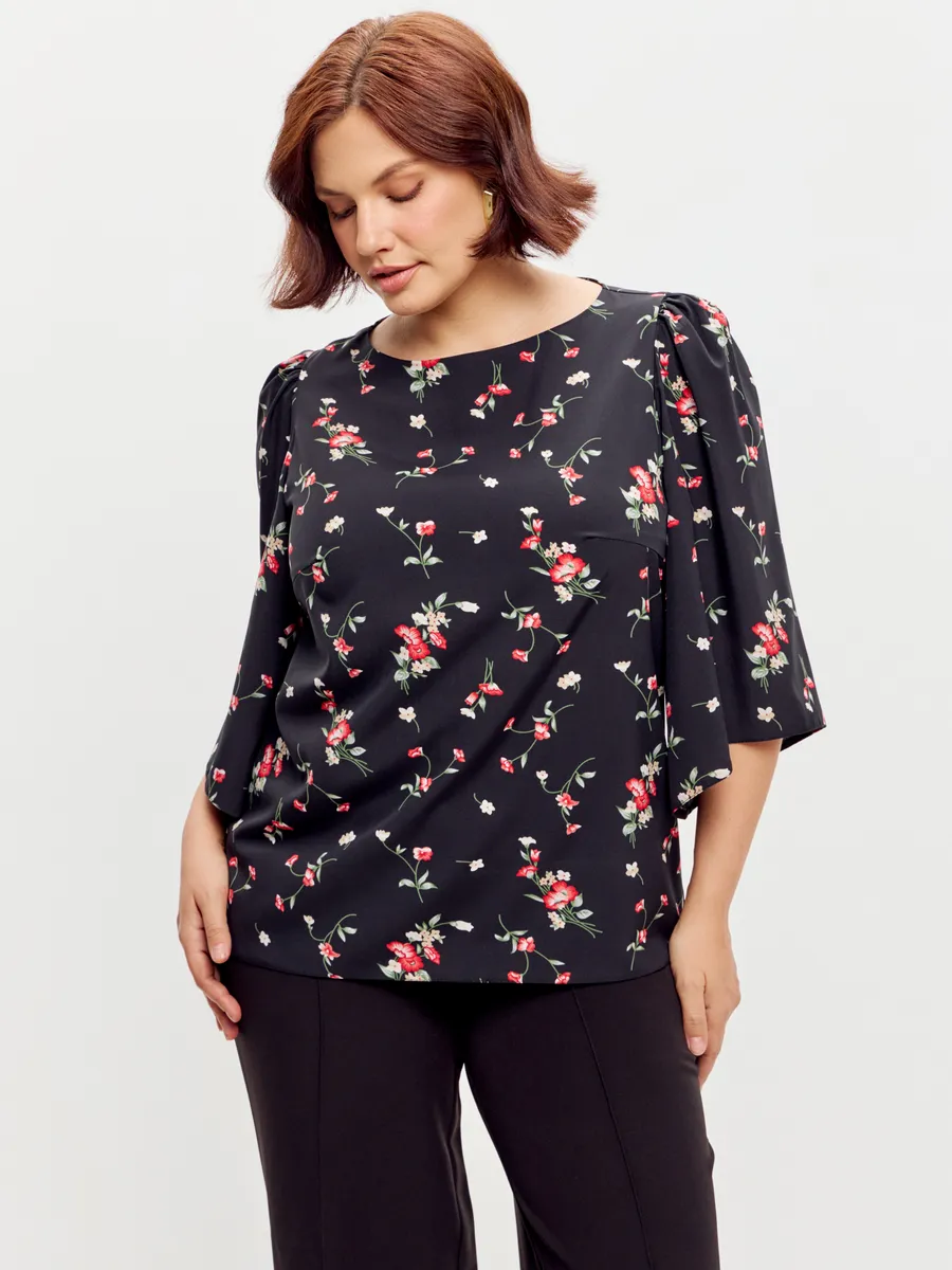 Блузка вечерняя офис большие размеры