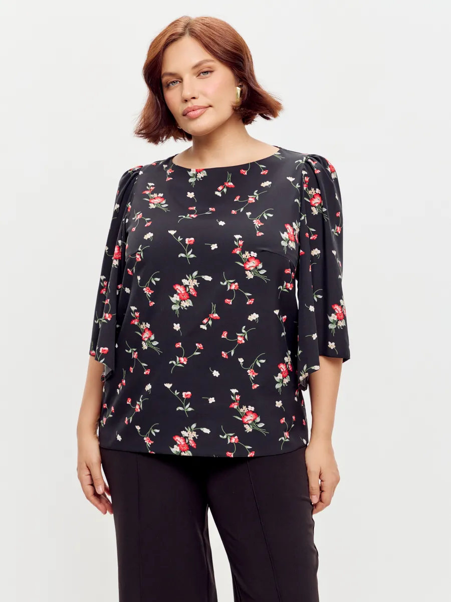 Блузка вечерняя офис большие размеры — изображение 8