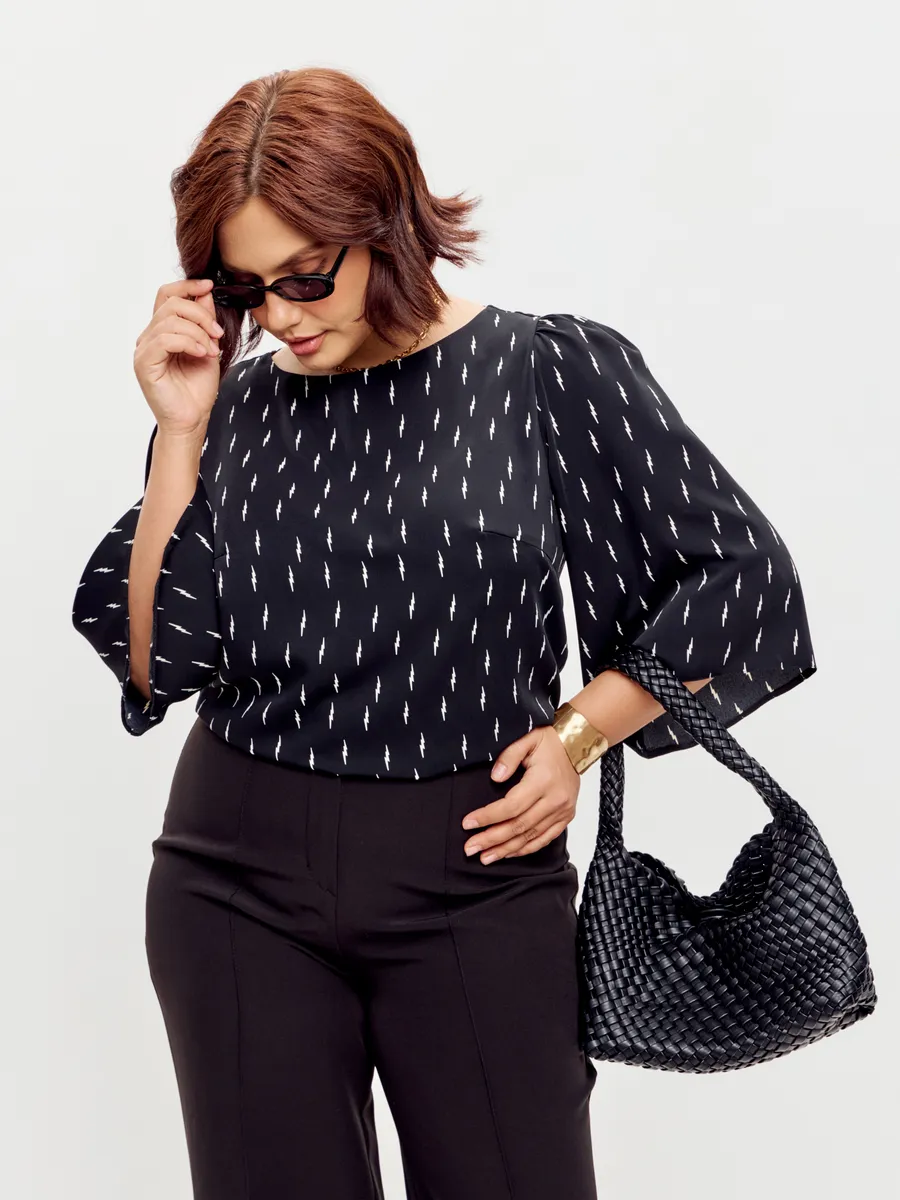 Блузка вечерняя офис большие размеры — изображение 10