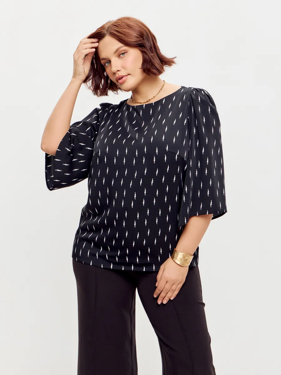 Блузка вечерняя офис большие размеры — изображение 2