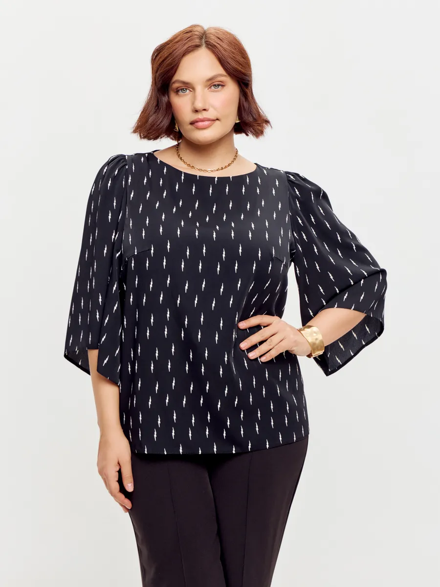 Блузка вечерняя офис большие размеры — изображение 4
