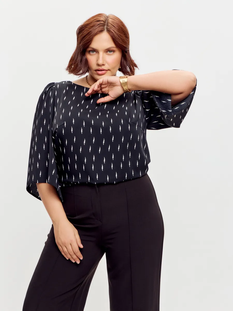 Блузка вечерняя офис большие размеры — изображение 7