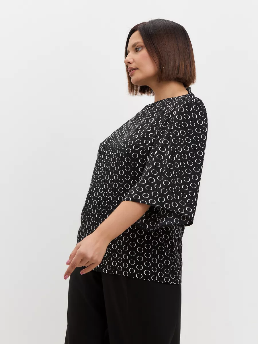 Блузка вечерняя офис большие размеры — изображение 3