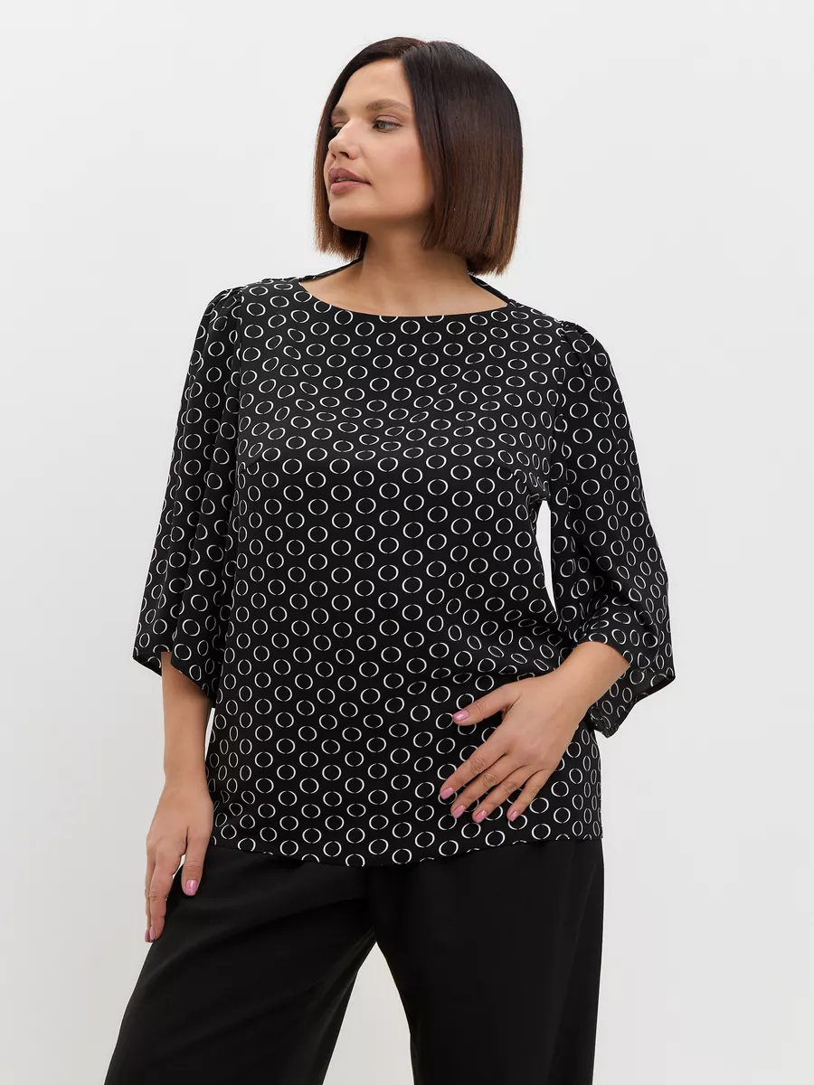 Блузка вечерняя офис большие размеры — изображение 6