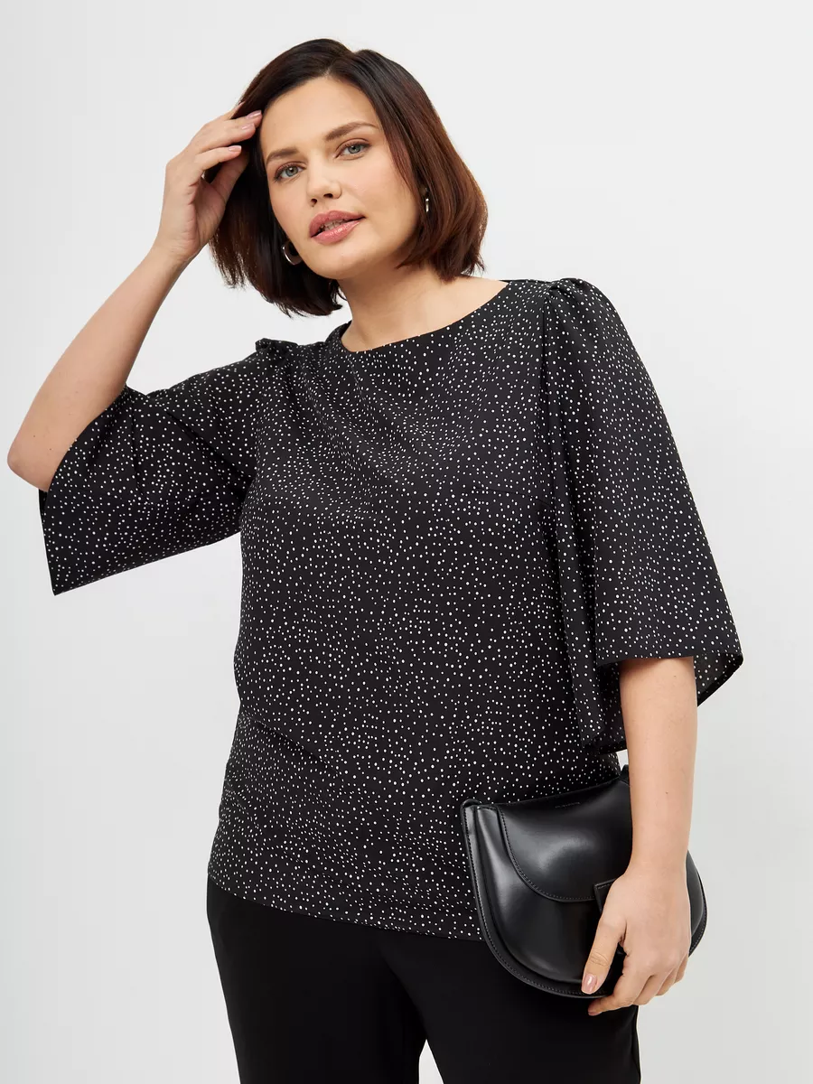 Блузка вечерняя офис большие размеры — изображение 4